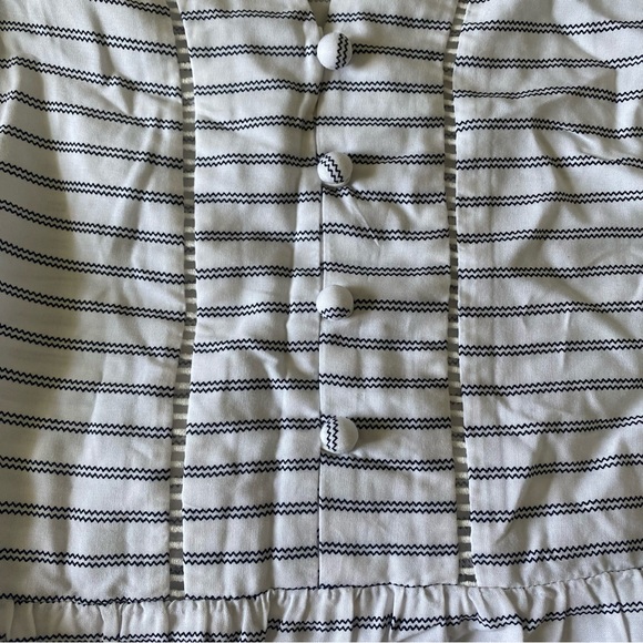 Loft Ruffle Striped Tank Blouse - Picture 3 of 4